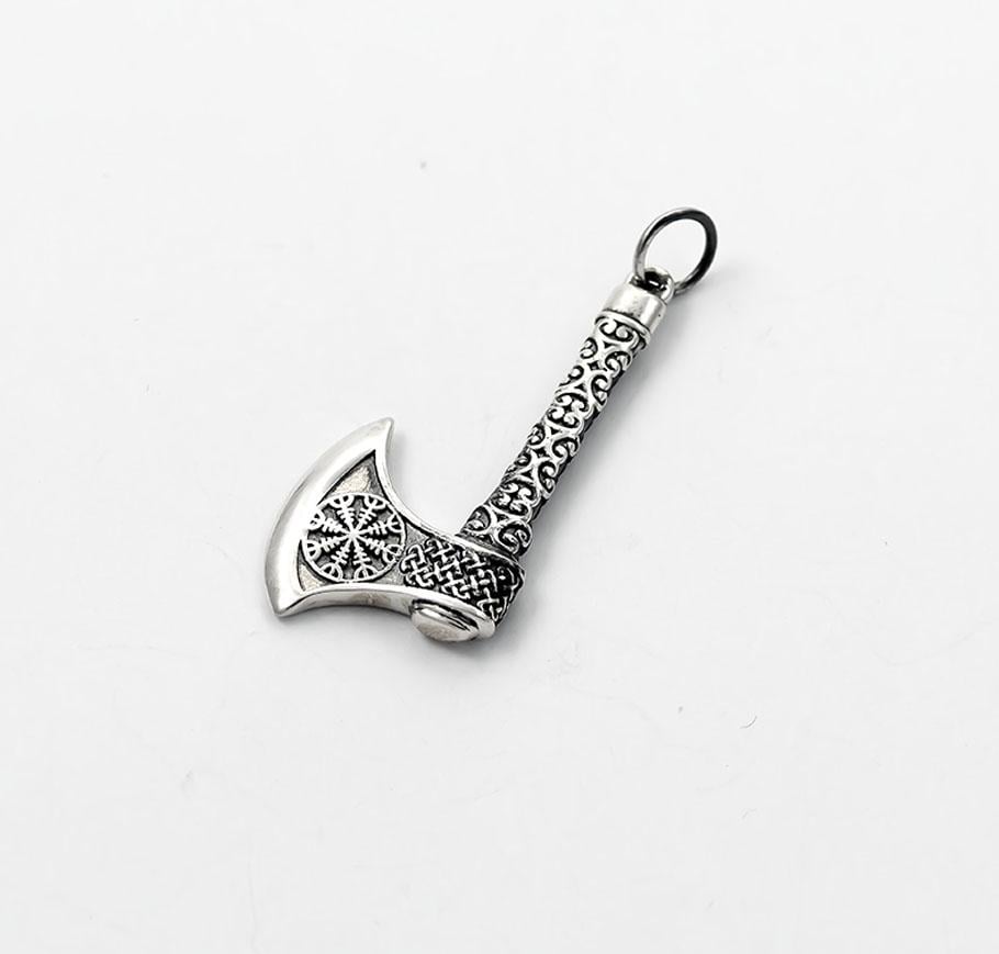 Кулон оберег Maxi Silver 8941 Топор перуна и шлем страха (88941)