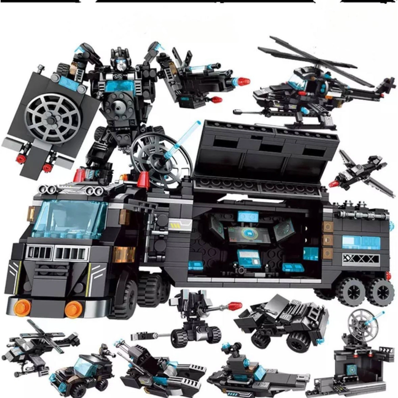 Робот полицейский механический с функциональными деталями и фигурками 903 шт. (29516144) - фото 5 Робот полицейский механический с функциональными деталями и фигурками 903 шт. (29516144) - фото 5