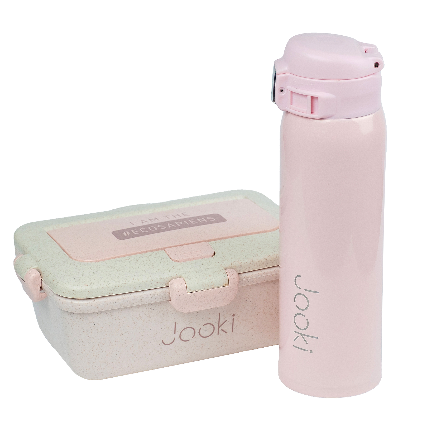 Ланч набор эко Royal термос 500 мл/ланч-бокс 950 мл Розовый (554)