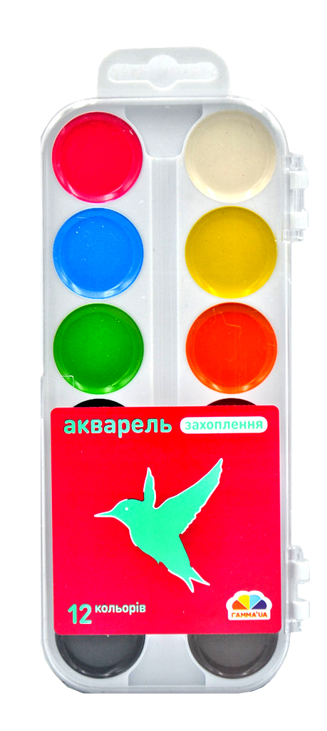 Акварельные краски Увлечения 12 цв. (200106 4820219211587)