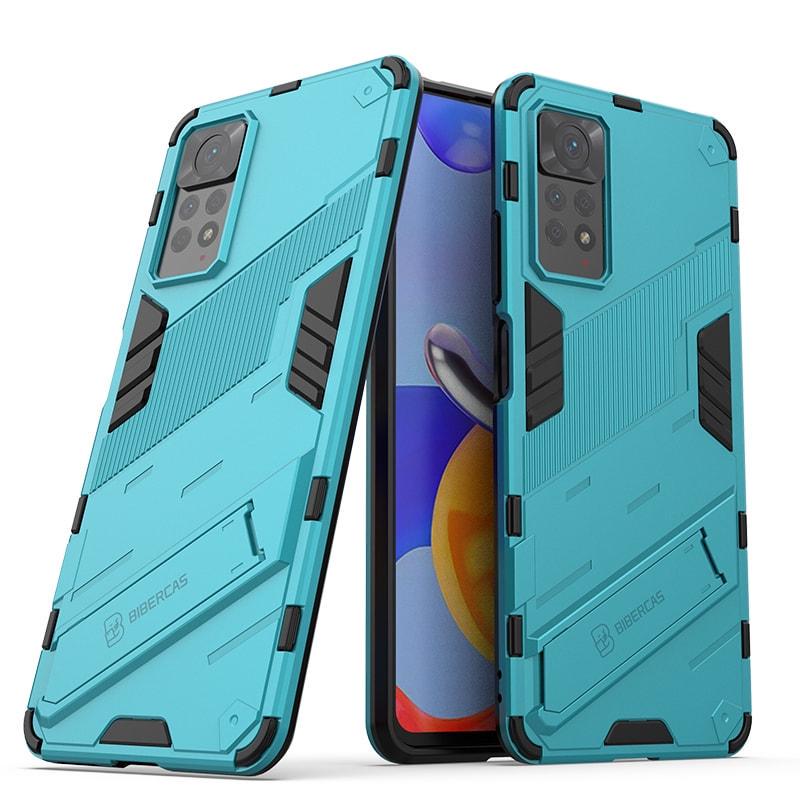Захисний чохол BIBERCAS для Xiaomi Redmi Note 11 Pro (4G/5G) (з підставкою) Mint (31157-14)