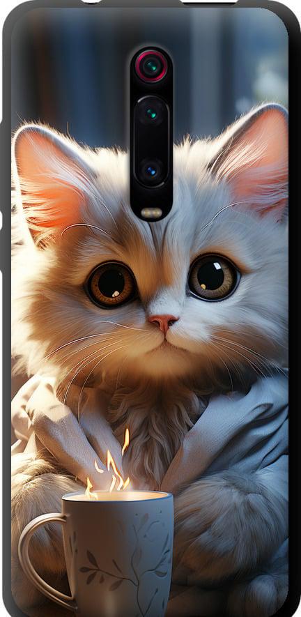 Чехол на Xiaomi Mi 9T White cat (5646b-1815-42517)