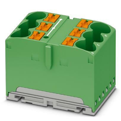 Розподільний блок Phoenix Contact PTFIX 6X10/S GN 450В 57A Push-in Зелений (1082391)