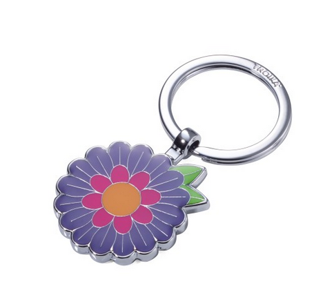 Брелок Troika Flora фиолетовый