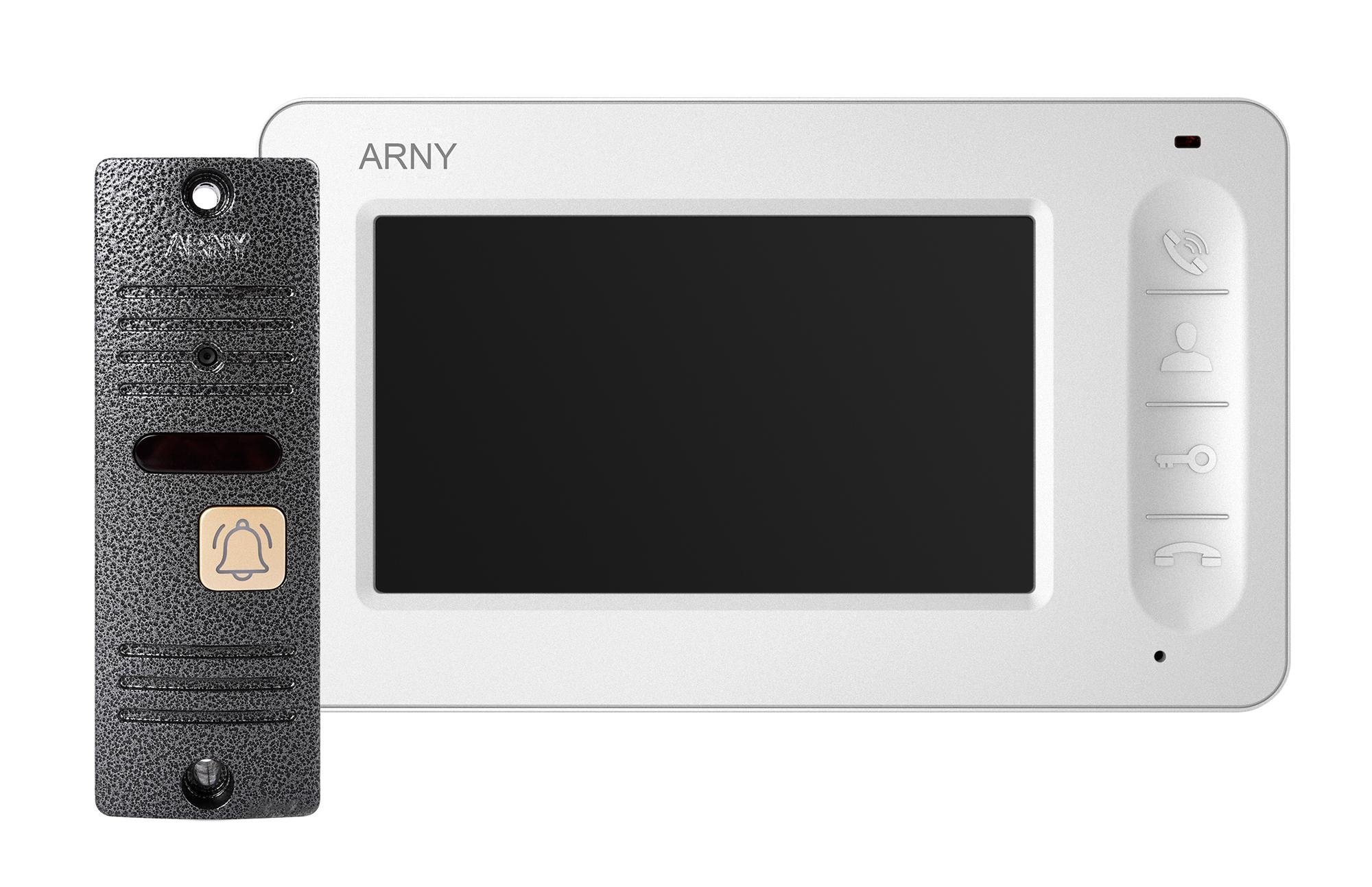 Комплект видеодомофона ARNY AVD-4005 v.2 White/Gray (21292) - фото 1