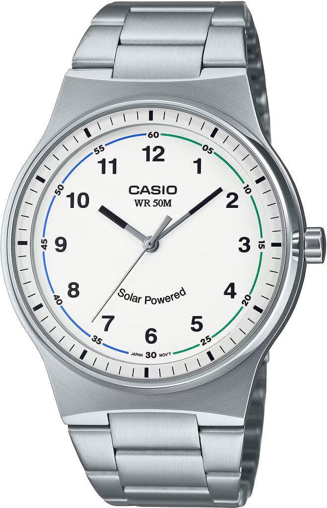 Мужские наручные часы Casio MTP-RS105D-7B Solar Powered Timeless Collection со стальным корпусом Белый (2898109530) Мужские наручные часы Casio MTP-RS105D-7B Solar Powered Timeless Collection со стальным корпусом Белый (2898109530)