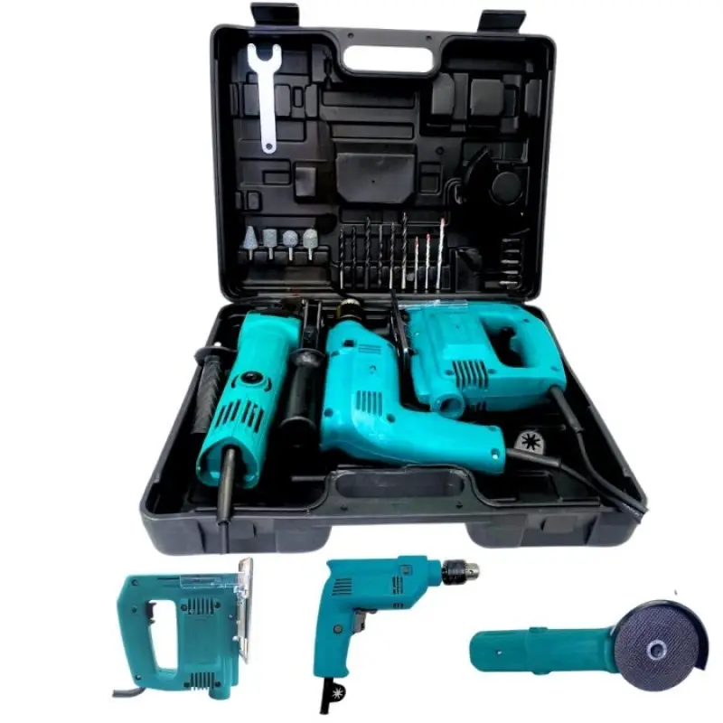 Набор электроинструментов дрель/лобзик/болгарка 3в1 (14331) - фото 3