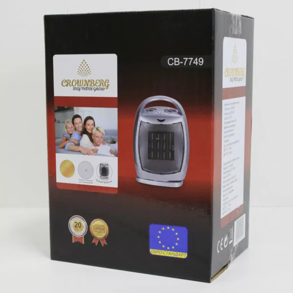 Тепловентилятор інфрачервоний Crownberg CB-7749 керамічний 1500 W (9230113) - фото 2