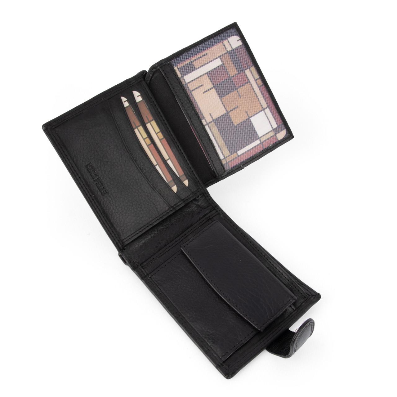 Портмоне мужское кожаное SU822 Virginia Conti на кнопке Черный (2775522047) - фото 4 Портмоне мужское кожаное SU822 Virginia Conti на кнопке Черный (2775522047) - фото 4