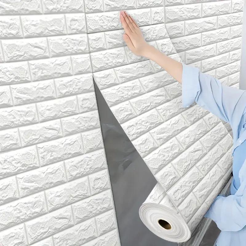 3D-рулон декоративна самоклеюча під цеглу 5000x700x3 мм Білий (BN3-001-5) - фото 2 3D-рулон декоративна самоклеюча під цеглу 5000x700x3 мм Білий (BN3-001-5) - фото 2