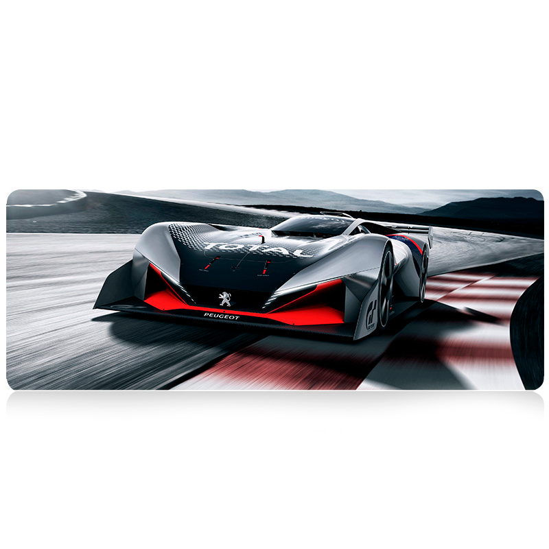 Коврик автомобильный тканевый VOLTRONIC Peugeot с боковой прошивкой 2 мм 300x700 мм Черный (35664)