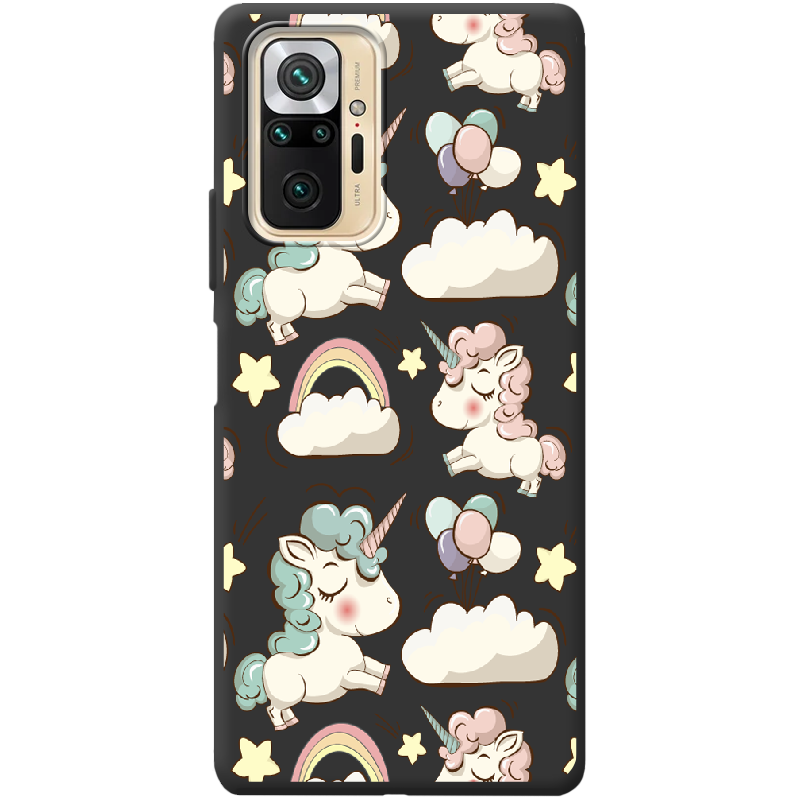 Чехол BoxFace Xiaomi Redmi Note 10 Pro Unicorns Черный силикон (42053-cc2-42363) - фото 1