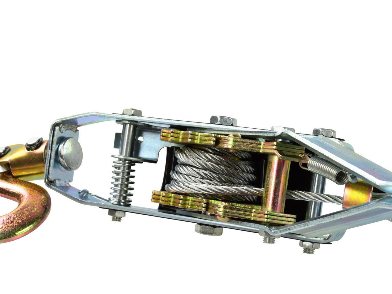 Лебідка GeKo ручна важільна горизонтальна на трос тягою 4 тони 2,5 м (G01071) - фото 2 Лебідка GeKo ручна важільна горизонтальна на трос тягою 4 тони 2,5 м (G01071) - фото 2