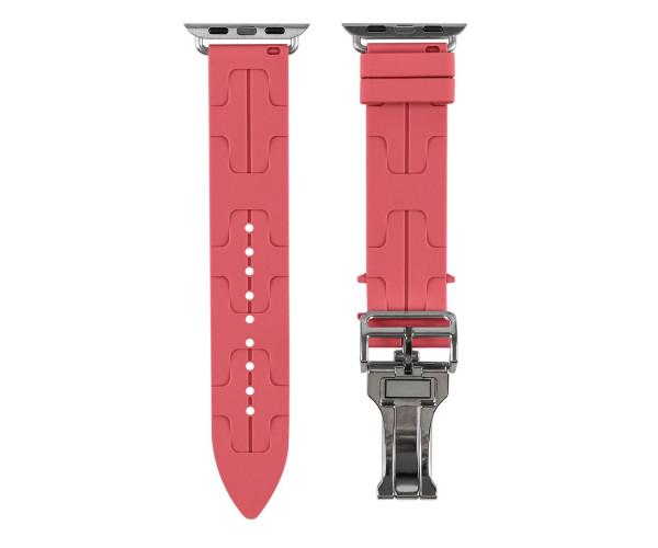 Ремінець Silicone Hermes для Watch 38/40/41 мм Bright Red Ремінець Silicone Hermes для Watch 38/40/41 мм Bright Red