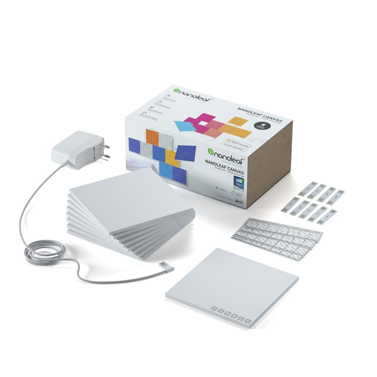 Розумна система освітлення Nanoleaf Canvas Smarter Kit Apple Homekit 9 шт. (1214834423)