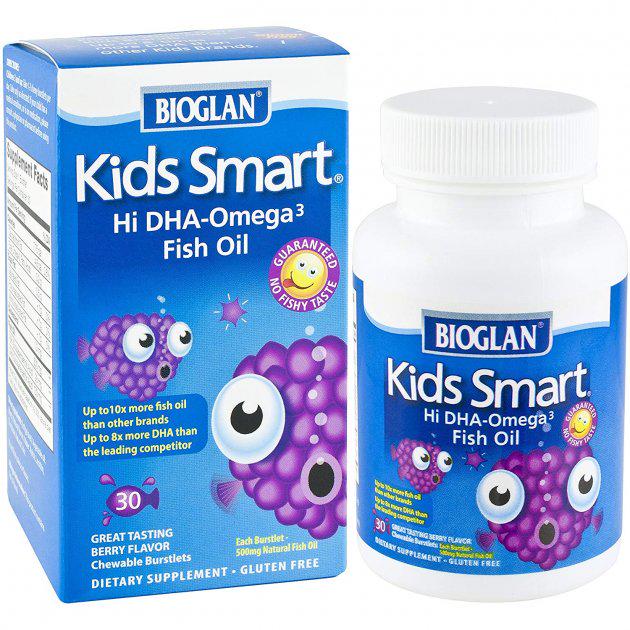 Омега 3 Bioglan Kids Smart Hi DHA-Omega 3 Fish Oil 30 chewing sweets Berry flavor