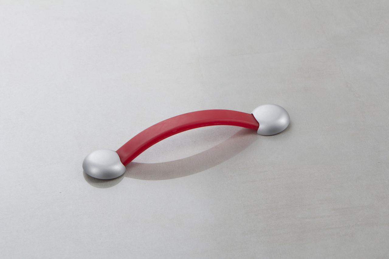 Мебельная ручка резиновая Poliplast РП-16/128 Красный (16009)