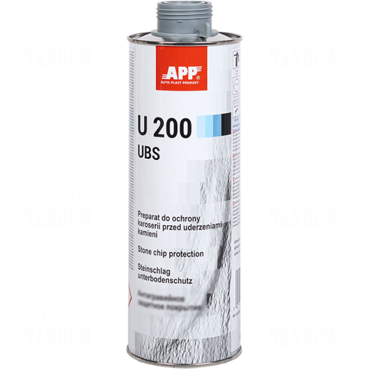 Засіб для захисту кузова антигравій APP U200 UBS 1 л Сірий (APP_050102) Засіб для захисту кузова антигравій APP U200 UBS 1 л Сірий (APP_050102)