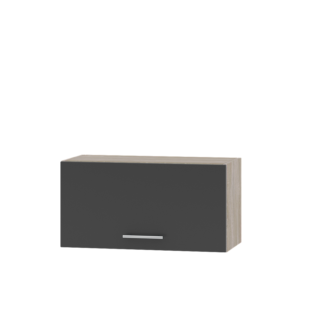 Шкаф верхний Эверест Оптима модуль Верх В09-700 70х30х36 см Антрацит/Дуб Сонома (07728)