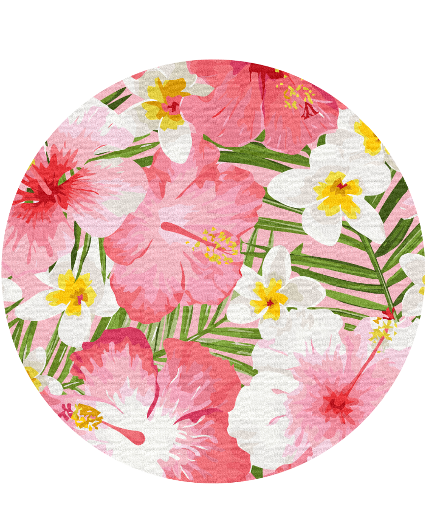 Картина по номерам BrushMe Островные цветы D 40 см (RC00043L)