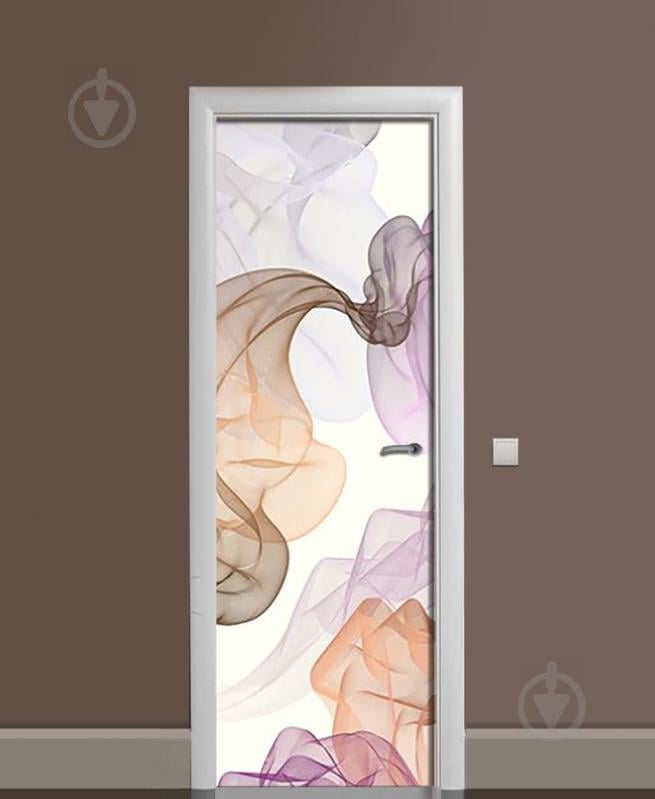 Наклейка на дверь Zatarga «Воздушный шифон» 650х2000 мм виниловая 3Д наклейка декор самоклеящаяся