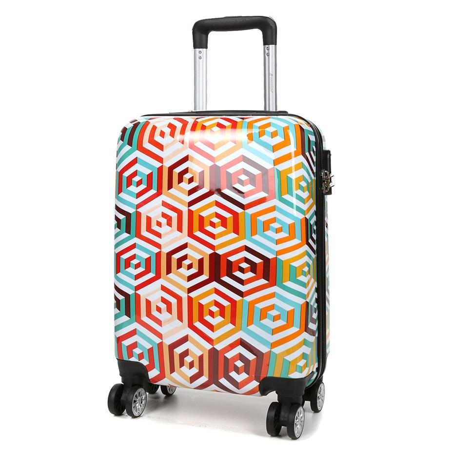 Чемодан маленький для ручной клади Madisson Snowball 36820G S поликарбонат 30 л Разноцветный