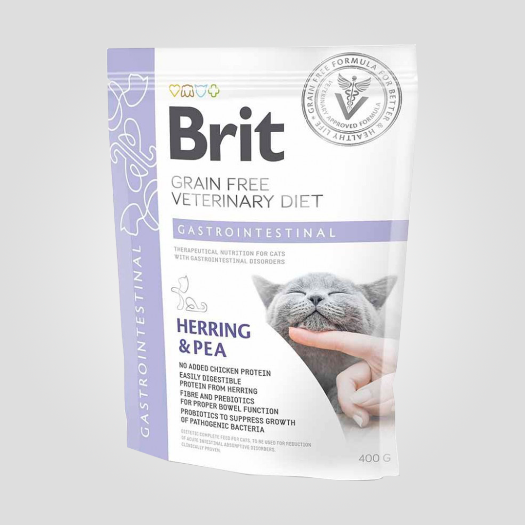 Корм сухий Brit VetDiet Gastrointestinal для котів при порушеннях травлення з оселедцем та лососем 400 г (2182928048) Корм сухий Brit VetDiet Gastrointestinal для котів при порушеннях травлення з оселедцем та лососем 400 г (2182928048)