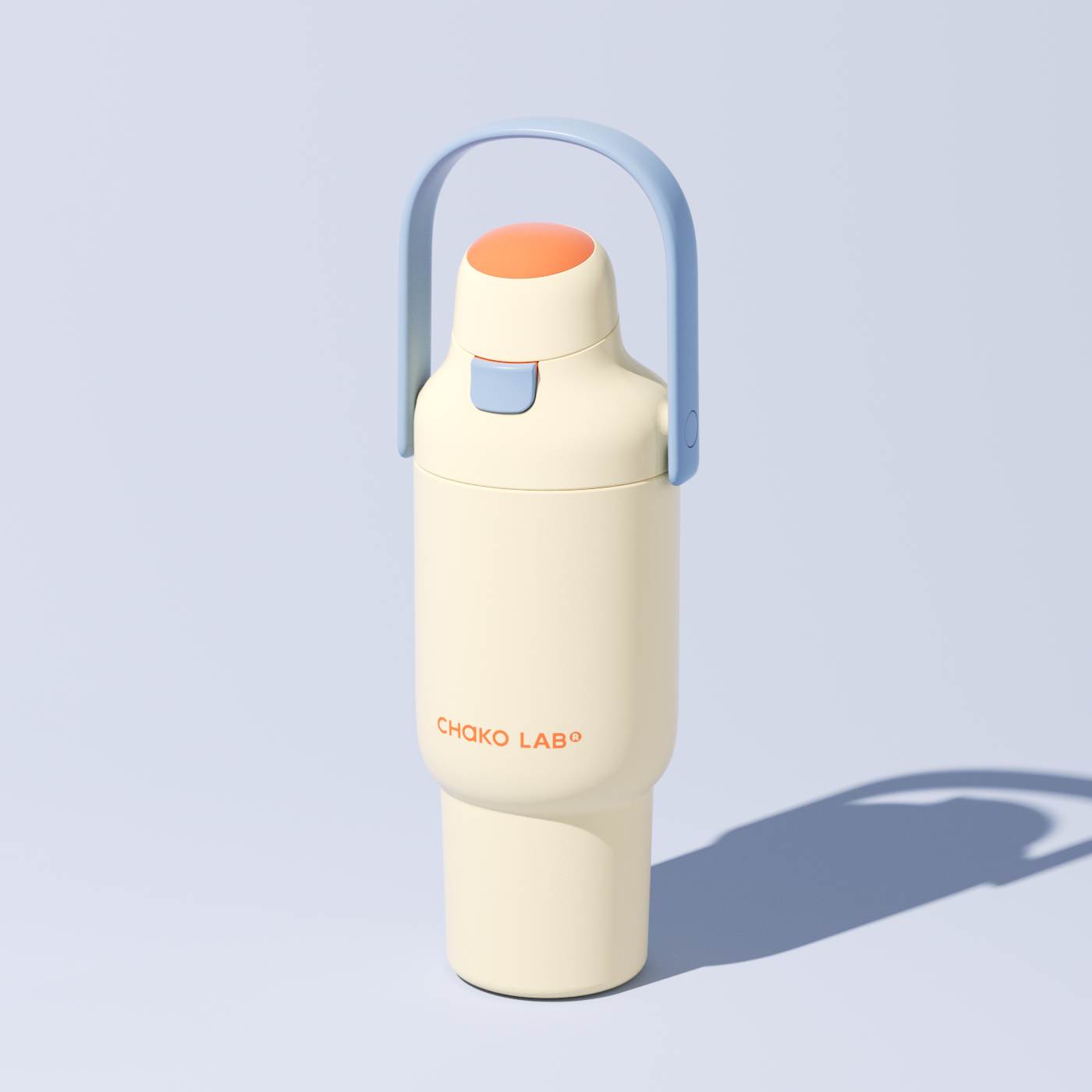Термочашка Chako Lab CarryGo Tumbler Coconut с керамическим покрытием 887 мл Белый (68033553694941)
