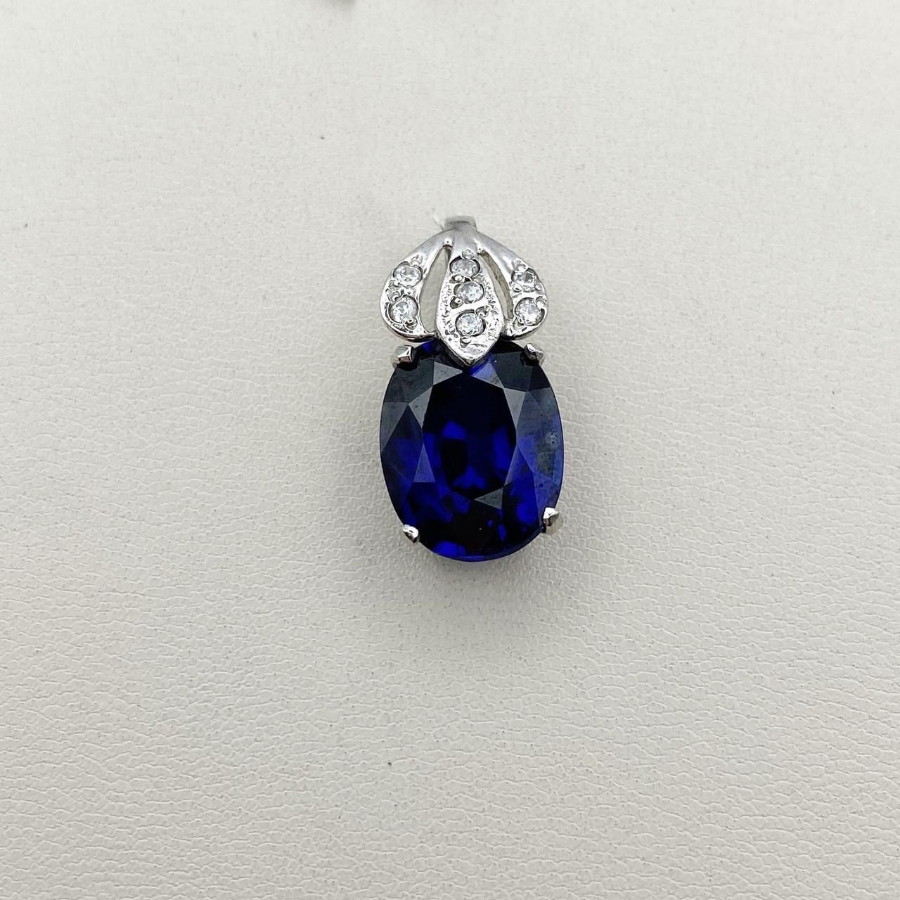 Серебряный кулон с сапфиром 3,97 г (2518088059)