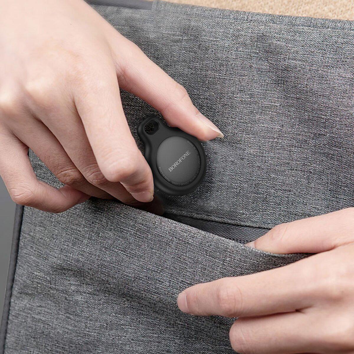 Трекер Borofone BC101 Exquisite smart positioning anti-lost device 230 mAh Black (6941991117114) - фото 3 Трекер Borofone BC101 Exquisite smart positioning anti-lost device 230 mAh Black (6941991117114) - фото 3