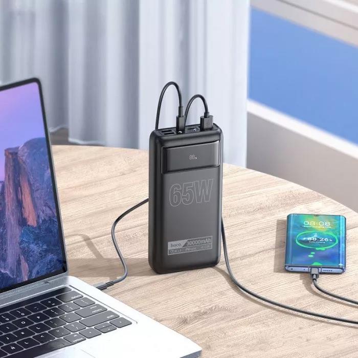 Внешний аккумулятор Hoco DB81 Apollo 30000 mAh 65W Black - фото 8 Внешний аккумулятор Hoco DB81 Apollo 30000 mAh 65W Black - фото 8