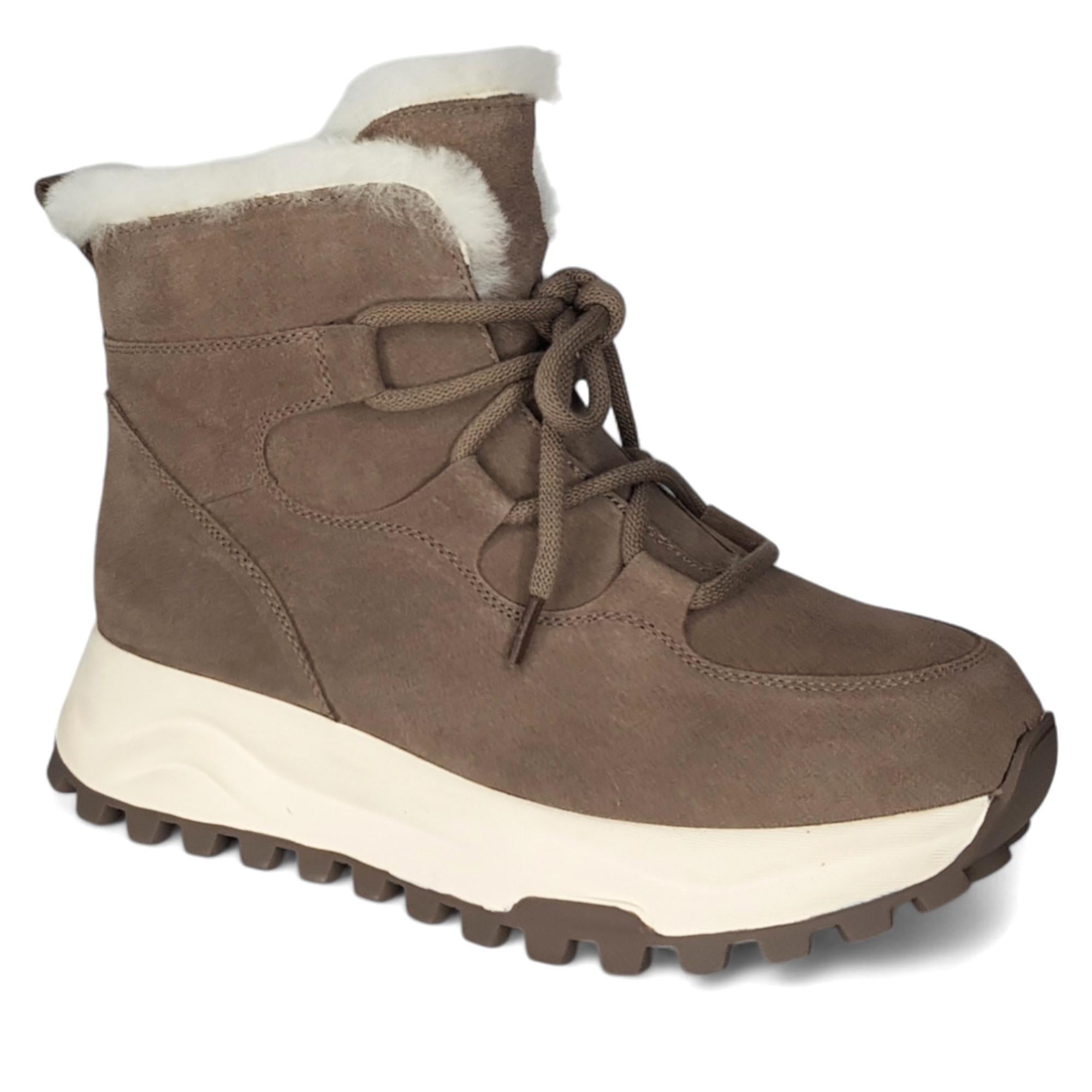 Ботинки женские зимние Spur спортивные р. 39 Бежевый (013783-39)