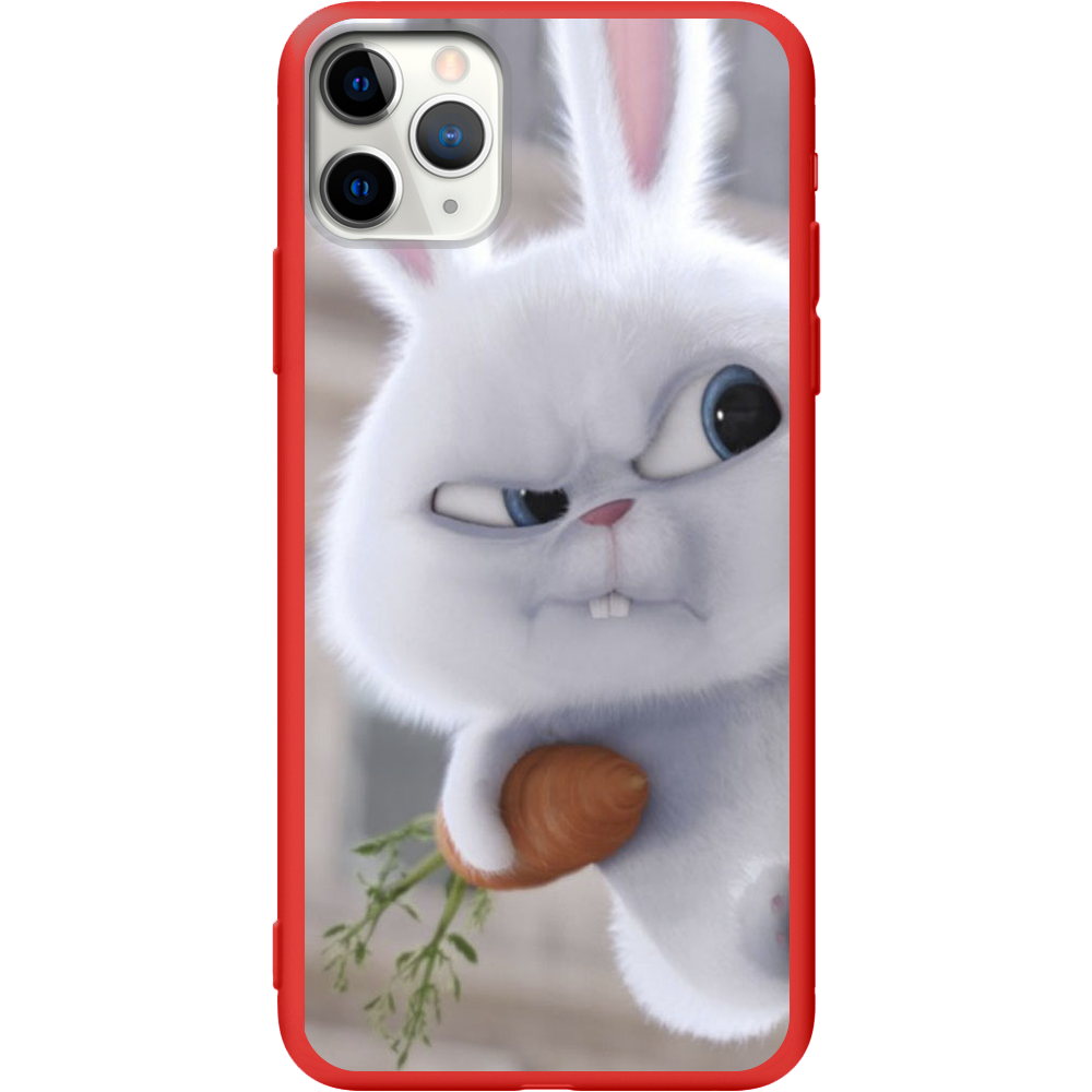 Чехол Boxface iPhone 11 Pro Rabbit Snowball Красный силикон (38189-up1116-43044)