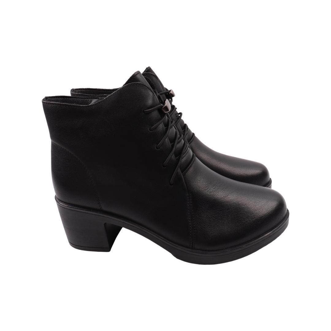 Ботильйони жіночі Renzoni зі шкіри р. 39 Чорний (687-22DHC)