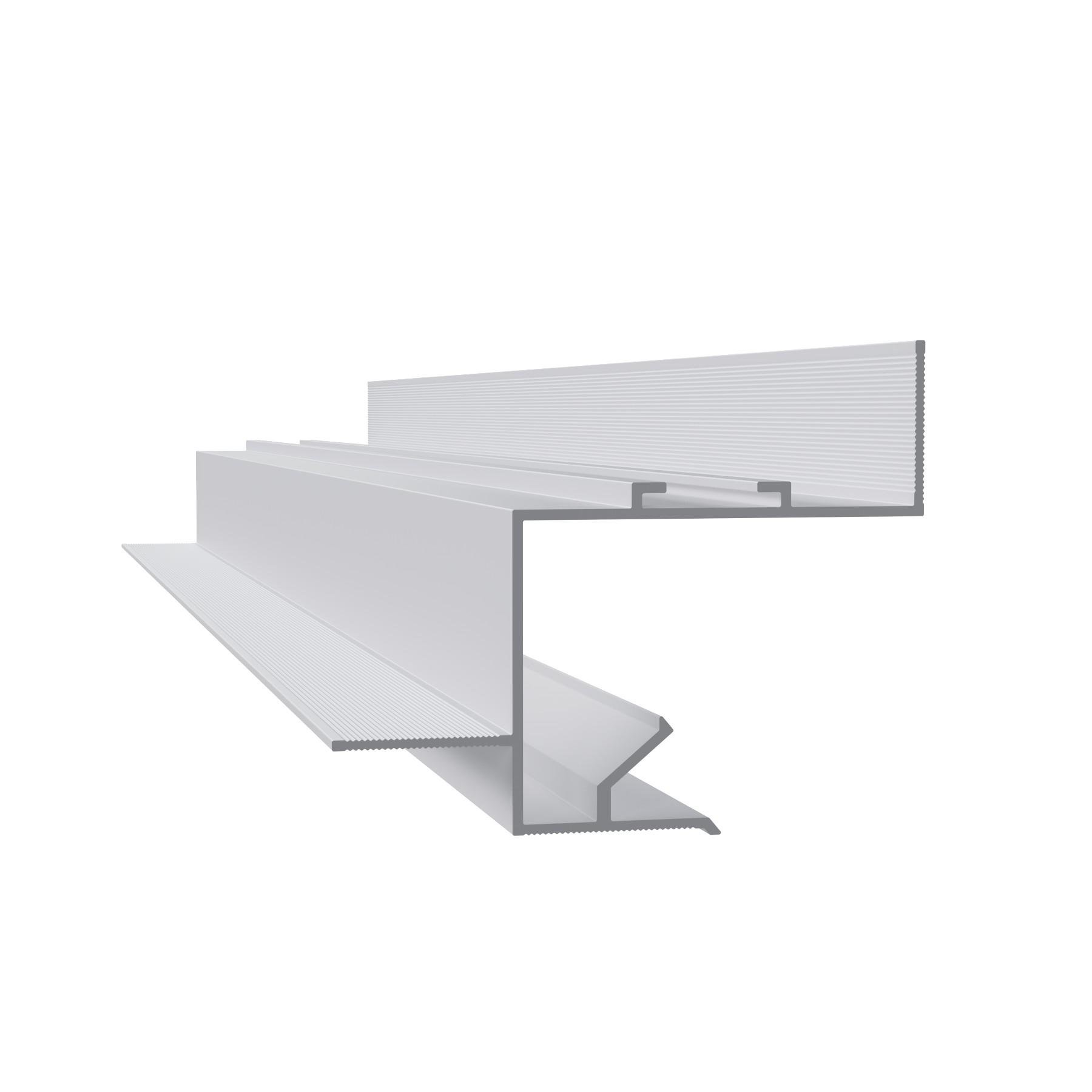 Профиль теневого шва ProfiLuxe SVT-30W с полкой для LED-подсветки 30x2600 мм Белый (24680468)