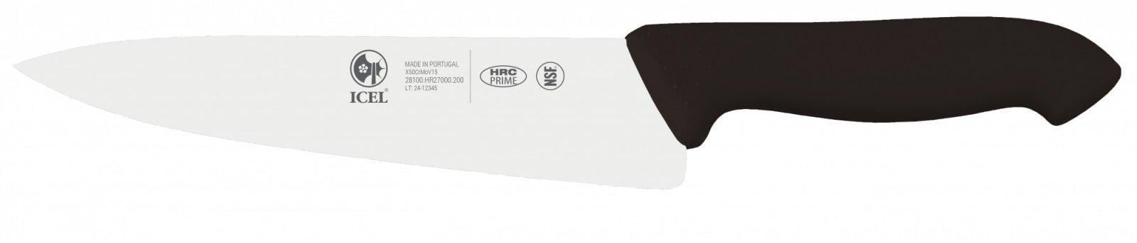 Ніж шеф-кухаря Icel Horeca Prime 200 мм Чорний (28100.HR27000.200)