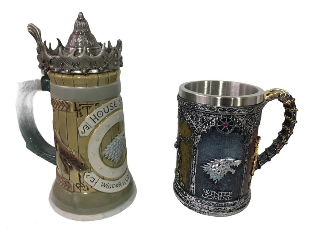 Подарунковий набір гуртка House Stark Гра Престолів та Winter Coming 650/500 мл - фото 3 Подарунковий набір гуртка House Stark Гра Престолів та Winter Coming 650/500 мл - фото 3