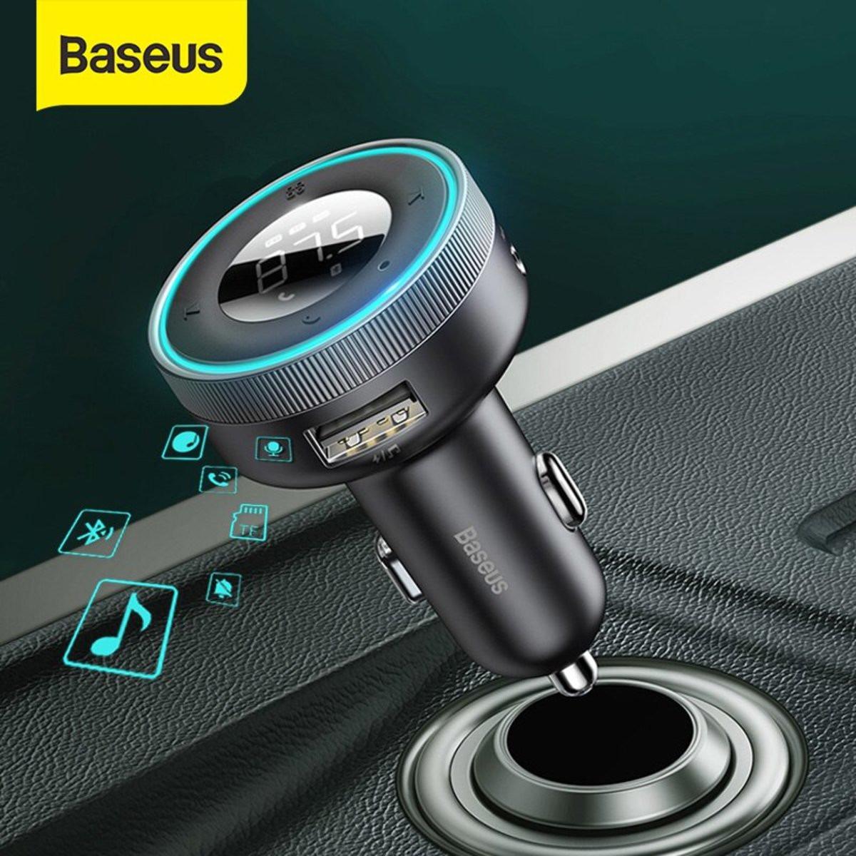 Зарядний пристрій автомобільний Baseus Enjoy Car Wireless MP Charger з FM-модулятором Black (CCLH-01) - фото 7