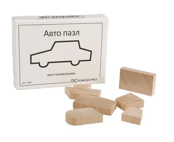 Головоломка дерев'яна Авто пазл Головоломка дерев'яна Авто пазл