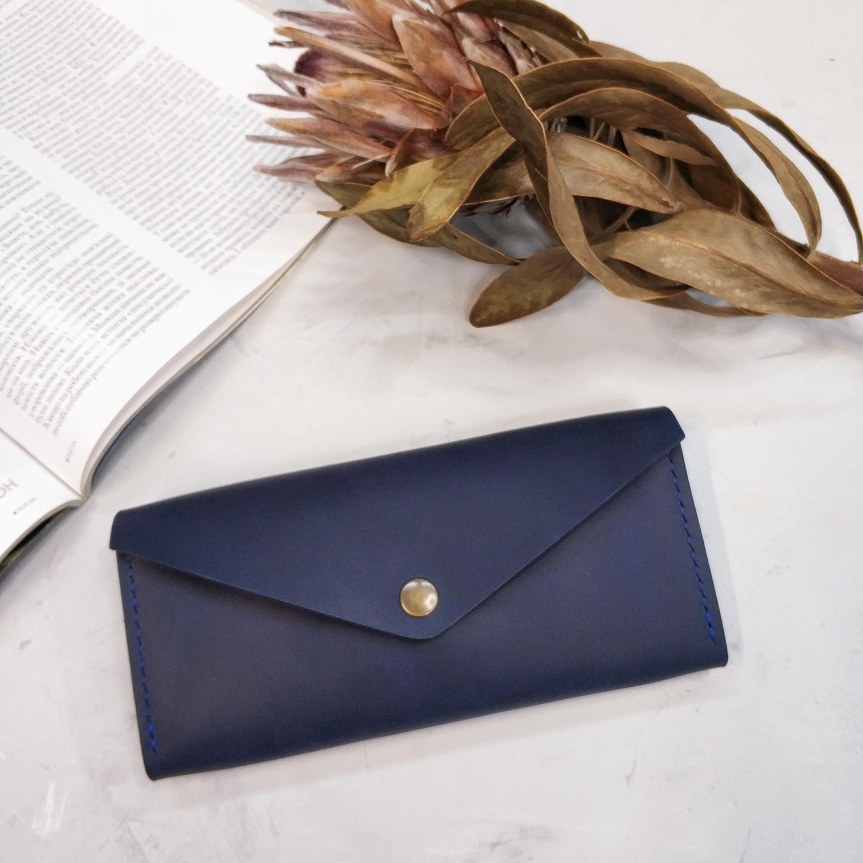 Кошелек женский кожаный Stedley leather Классик 1.0 Синий (30640185)