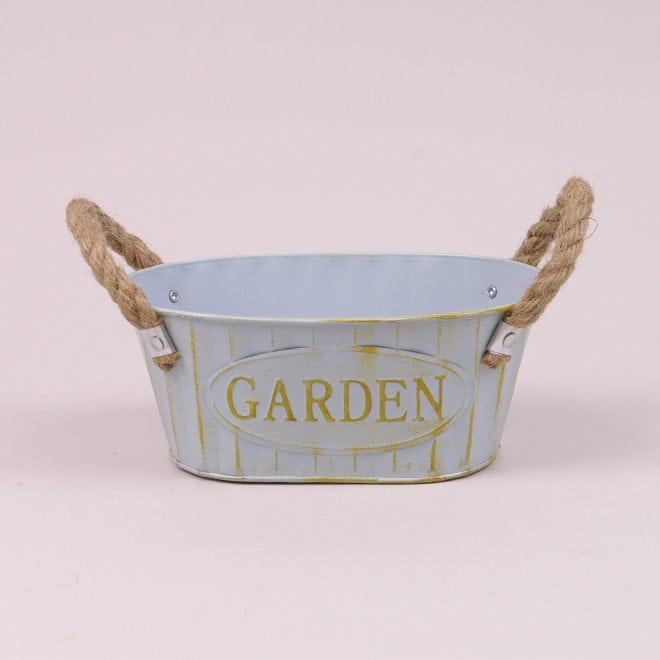 Кашпо металлическое Flora Garden 38839 Голубой ( DR013645)