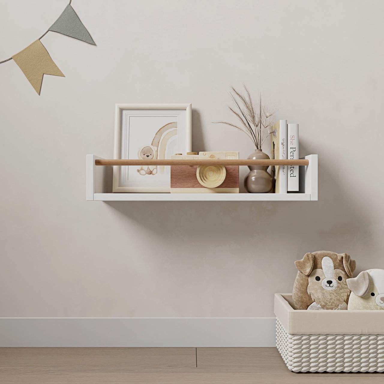 Полка детская навесная для книг DNP-2В Белый (27263739)