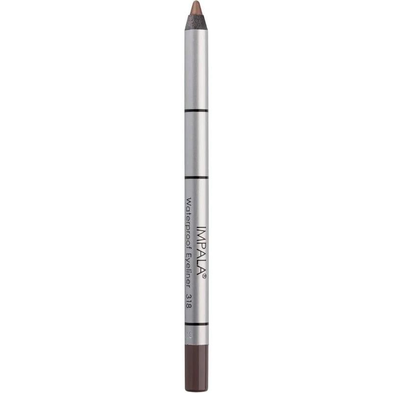 Карандаш для глаз водостойкий на пчелином воске Impala Waterproof Eyeliner 318 Горький шоколад (26362)