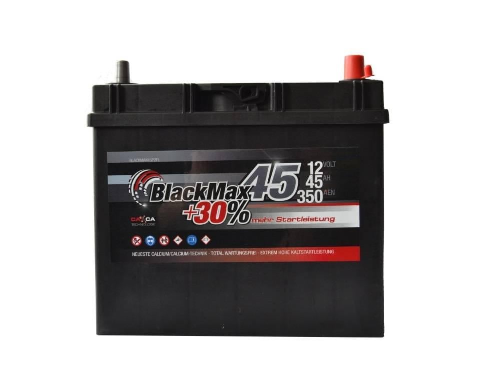 Аккумулятор автомобильный BlackMax 6СТ-45 Ah АзЕ ASIA 350A EN ТК B4019 (24893)