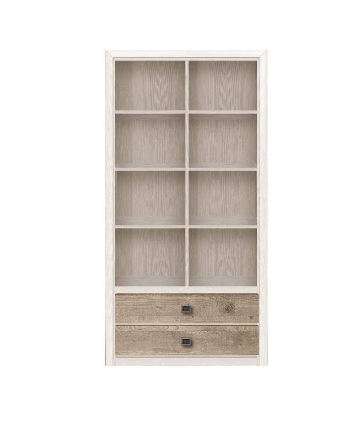 Шкаф для книг REG2S N Gerbor Коэн 2 из ДСП 1035х400х1200 мм Сосна каньон/Дуб корабельный (39654) Шкаф для книг REG2S N Gerbor Коэн 2 из ДСП 1035х400х1200 мм Сосна каньон/Дуб корабельный (39654)