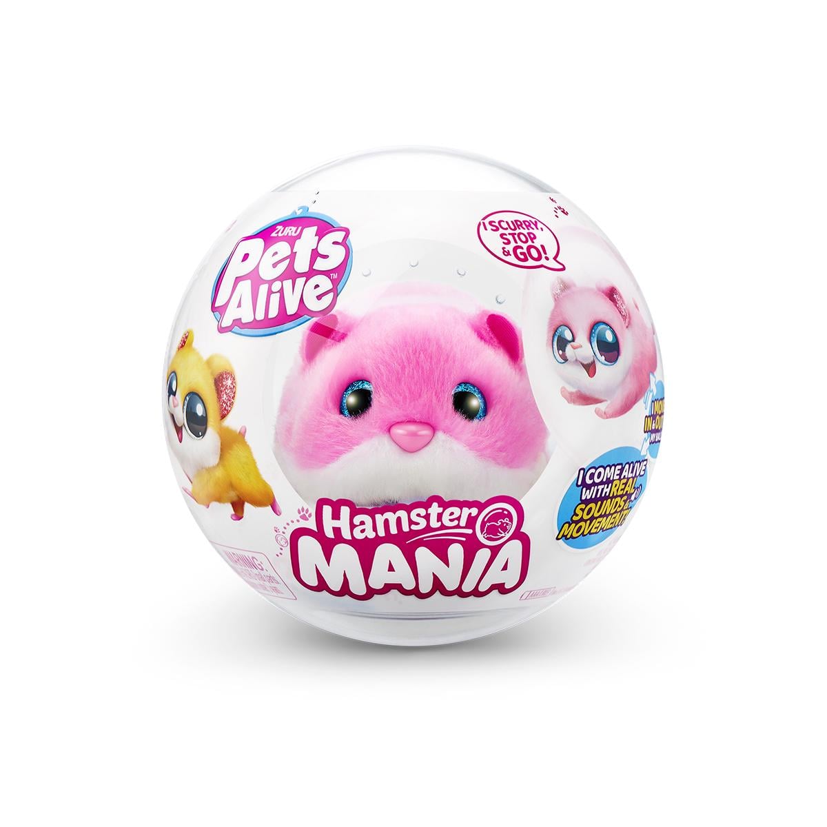 Мягкая игрушка интерактивная Забавный хомячок Funny Hamster Розовый (9543-2)