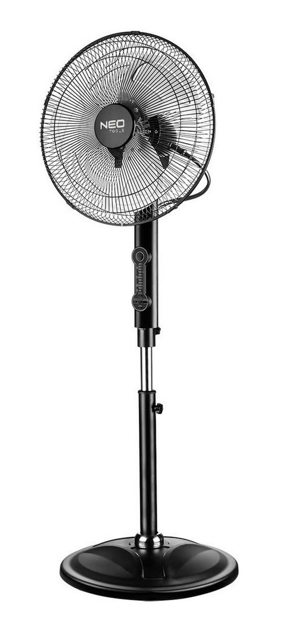 Вентилятор кімнатний підлоговий Neo Tools 80 Вт 40 см з пультом ДУ Чорний (90-004)