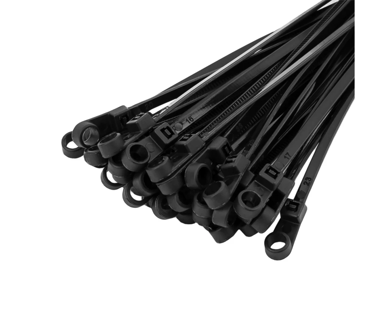 Стяжка для кабеля с монтажным кольцом 4,2х220 мм Черный (2412856536) - фото 3 Стяжка для кабеля с монтажным кольцом 4,2х220 мм Черный (2412856536) - фото 3