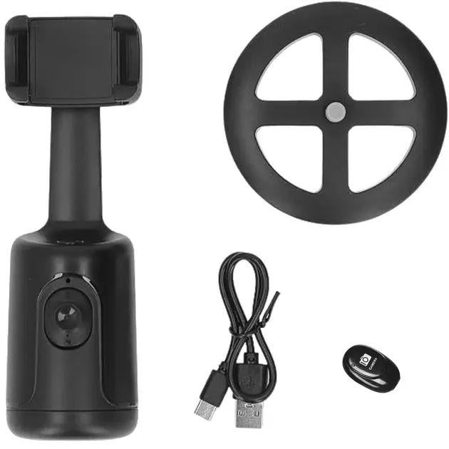 Штатив для телефона умный P01 аккумуляторный с индикаторами и датчиком движения 3 Вт 3,7 В 1200 mAh 1А Bluetooth 19х8 см (opt-102953)