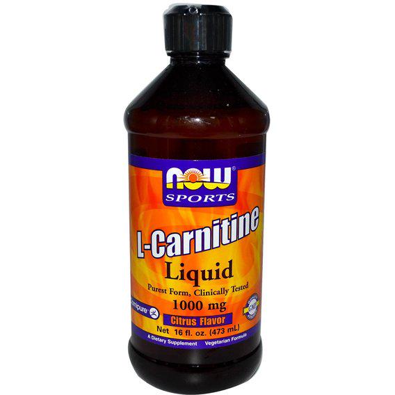 Карнітін NOW Foods L-Carnitine Liquid 1000 мг 473 мл 31 порція Citrus